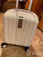 img 1 attached to Lightweight 20'' Hardside Suitcase With Spinner Wheels & TSA Lock - Hanke Upgrade Airline Approved Carry On Luggage review by Matt Buchanan