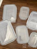 img 1 attached to Organize And Store With MDHAND Kitchen Plastic Food Containers - Airtight And Leak-Proof For Meal Prep And Leftovers, Microwave Safe And Reusable - 3 Pack With Lids Included review by John Duffield