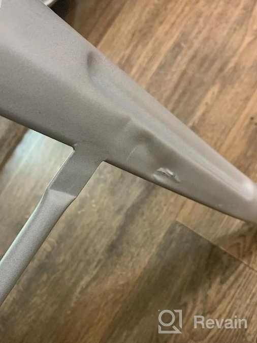 img 1 attached to Mecor 30'' Metal Bar Stools Set Of 4 With Removable Backrest And Wood Seat, Light Blue Dining Chairs For Kitchen Counter Height review by Ana Walker