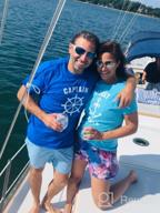 img 1 attached to Set Sail In Style With Matching Captain & First Mate Nautical T-Shirts – Perfect Couples Gift! review by Robert Grind