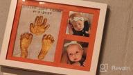img 1 attached to Rustic White Baby Handprint And Footprint Kit With Non-Toxic Clay, Farmhouse Style Picture Frame, Ideal For Baby Shower Gifts, Newborn Baby Keepsakes, Top Baby Girl And Boy Gifts (Standard Size) review by Shannon Brown