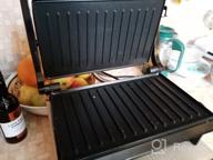 img 2 attached to Sandwich maker Kitfort KT-1609 Panini Maker, red review by Edyta Edytka ᠌