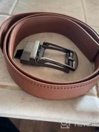 img 1 attached to Versatile NPET Dress Casual Reversible Leather Men's Belt Accessories: Stylish and Practical review by Jason Sundstrom