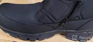 img 1 attached to Winter Waterproof Snow Boots For Men - Warm, Lightweight And Slip-On With Mid-Calf Zipper - Perfect For Outdoor Athletic Activities - SILENTCARE review by Michael Tarlue