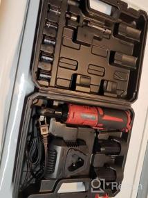 img 6 attached to AOBEN Cordless Electric Ratchet Wrench Kit - 3/8" 12V Power Tool Set With Two Long-Lasting Batteries And Charger
