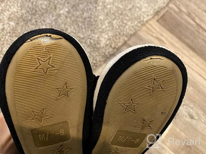 img 1 attached to 👶 Cozy Cartoon Winter Toddler Slippers: Estamico Boys' Shoes for Winter Fun review by Chad Dahl