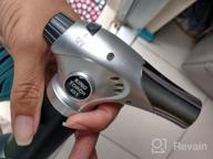 img 1 attached to Refillable Kitchen Butane Torch Lighter With Adjustable Flame & Safety Lock - Ideal For Creme Brulee, BBQ, Baking & Desserts! (Butane Gas Not Included) - Gibot Butane Torch review by Bart Schwalbe