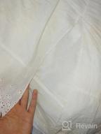 img 1 attached to Vintage Ivory 100% Cotton Half Slip Skirt Extender With Lace Embroidery review by Linda Floyd