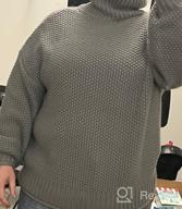 img 1 attached to 👗 Cozy and Stylish: YEXIPO Women's Turtleneck Oversized Sweaters for a Fashionable Winter Look review by Rick Bear