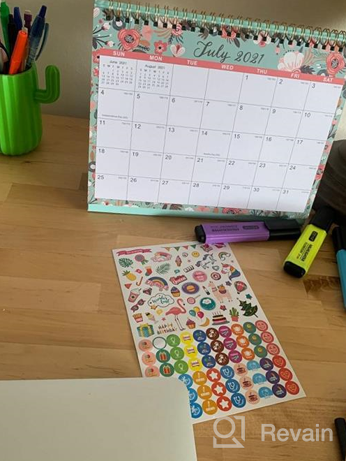 img 1 attached to Stay Organized With Our 2022-2023 Standing Flip Desk Calendar - 10" X 8.3" For Generous Memo Writing And Thick Paper, With A Strong Twin-Wire Binding! review by Jeff Chisholm