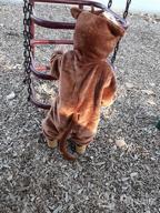 img 1 attached to Toddler Animal Hooded Jumpsuit - MICHLEY Baby Boys Girls Winter Autumn Flannel Romper Costume review by Shane Bullion