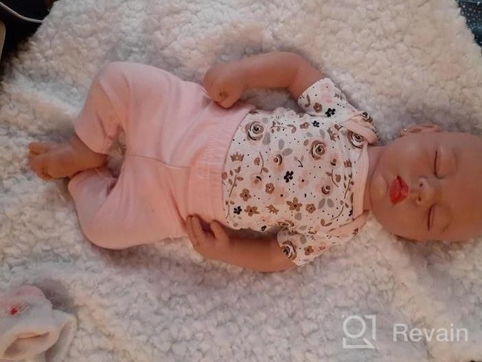 img 1 attached to Lifelike Newborn Baby Doll - IVITA Silicon Reborn Baby Boy - 17 Inches, Full Body Platinum Silicone, Not Made Of Vinyl Material review by Lucas Rowe
