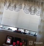 img 1 attached to Enhance Your Home With VOGOL'S Elegant Beige Floral Embroidered Sheer Curtains - Perfect For Living Room And Bedroom Windows review by Salvador Taisacan