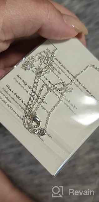 img 1 attached to Elegant Valloey Rover Tiny Dot Pendant Necklace: Stunning CZ Choker Jewelry Gift for Women review by Stephen Cooper