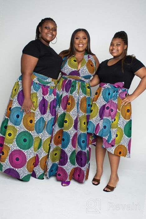 img 1 attached to Bold African Print Maxi Dress For Women - Stunning Dashiki Long Dress review by Michael Mendoza