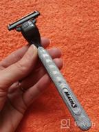 img 2 attached to Gillette Mach3 Reusable Shaving Razor UEFA Champions League Grey/Black review by Amar Singh ᠌