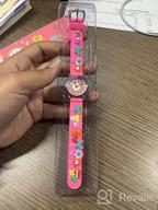 img 1 attached to 👦 Waterproof Kids Watch for Boys Girls: Digital Analog Wrist Toddler Watch with Cute Cartoon Band - 3D Silicone, Ages 3-10 review by Aaron Wood