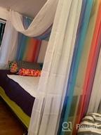 img 1 attached to Transform Your Space With Anjee'S Ombre Rainbow Sheer Curtains - 84 Inches Long And Perfect For Kid'S Rooms, Nurseries And Patios review by Charles Dean