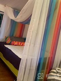 img 7 attached to Transform Your Space With Anjee'S Ombre Rainbow Sheer Curtains - 84 Inches Long And Perfect For Kid'S Rooms, Nurseries And Patios