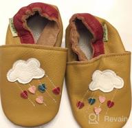 img 1 attached to Soft Sole Leather SAYOYO Baby Cloud Shoes for Infant and Toddler Prewalkers review by Josh Culotta