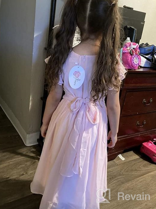 img 1 attached to Stunning Rose Chiffon Prom Party Dresses: Bridesmaid & Flower Girl Dresses Delighting all! review by Linda Smith