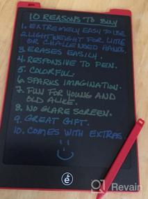 img 6 attached to JefDiee ЖК-планшет для письма: 10-дюймовая красочная доска для рисования для детей - стираемая, образовательная и забавная!