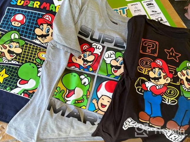 img 1 attached to Bundle Set of 3 Nintendo Super Mario Kart Boys' Short Sleeve T-Shirts review by Marvin Nadeau