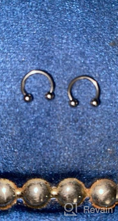 img 1 attached to 16G Surgical Steel Piercing Jewelry Set - Horseshoe, Cartilage, Helix, Tragus, Eyebrow, Lip Hoops, Retainers - 36-40 Pcs For Women And Men - Available In 8Mm And 10Mm Sizes - Ftovosyo review by Joshua Beaule
