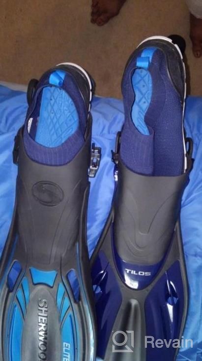 img 1 attached to Explore The Sea With Tilos Getaway Snorkeling Fins And Mesh Bag - Extra Wide Foot Pocket For Comfortable Fit review by Daniel Taylor