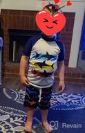 img 1 attached to 🩱 Boys' Sunsuit Swimwear with Sleeve for Optimal Sun Protection - One-Piece Swimsuit review by Michael Liguori