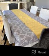 img 1 attached to Chic & Durable 60 X 102-Inch Grey Printed Tablecloth For Rectangle Tables - Ideal 6 Foot Table Cover! review by Mick Ohlrogge