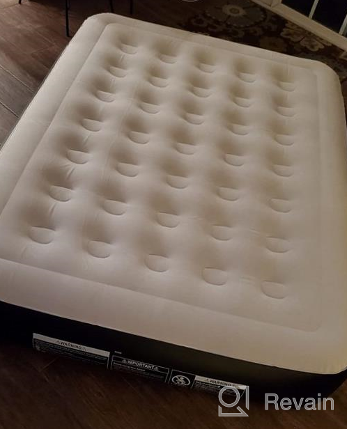 img 1 attached to Ultimate Comfort: OlarHike Twin Air Mattress With High-Speed Built-In Pump, Durable Inflatable Blow-Up Bed For Camping, Travel, Guests, And Indoor Use - With Bonus Storage Bag And Accessories review by Daniel Bulkley