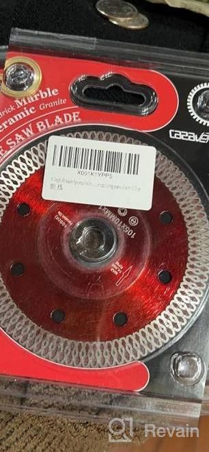 img 1 attached to Diamond Saw Blade For Precise Porcelain Tile Cutting - 4 Inches review by Alexis Guiney
