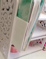 img 1 attached to YGYQZ Small Bookshelf for Desktop Storage: Mini Cute 📚 Office Desk Shelves in White – Versatile Organizers for Women, Kids review by Gerardo Goodson