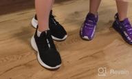 img 1 attached to JMFCHI Girls' Breathable Lightweight 👟 Athletic Sneakers: Trendy and Comfortable Sports Shoes review by Sarah Anderson