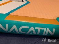 img 1 attached to NACATIN 10'6" Inflatable Stand Up Paddle Board With Premium Accessories And Backpack review by Darryl Montagna