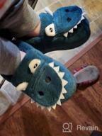 img 1 attached to Warm And Cute Dinosaur House Slippers For Boys And Girls - Perfect For Winter Indoor Wear review by Chris Kaul