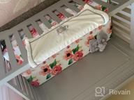 img 1 attached to Baby Floral Fitted Crib Sheet For Boy And Girl Toddler Bed Mattresses Fits Standard Crib Mattress 28X52 (Pink Mint Floral) review by Cody Clark