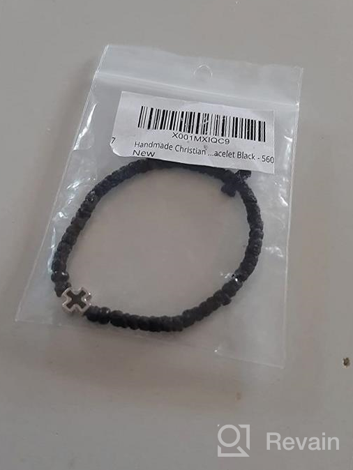 img 1 attached to Authentic Handmade Christian Orthodox Komboskoini: Prayer Rope Bracelet in Elegant Black - Product Code 5607 review by Enes Patiag