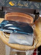 img 1 attached to Boar Bristle Hair Brush For All Hair Types With Wooden Comb & Travel Bag - Perfect Gift For Women, Men, And Kids review by Paul Giordano