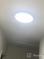 img 1 attached to TALOYA Flush Mount LED Ceiling Light (Milk White Shell), 15.8 Inch-2 Pack , Equivalent To Traditional 240W Bulb Light For Kitchen Bedroom Utility Closet Room,3 In 1(3000K/4000K/6500K) review by Ramon Hood