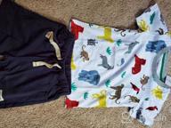 img 1 attached to 👕✨ Premium Quality Little Boys Summer Clothes: GLEAMING GRAIN 100% Cotton T-Shirt and Shorts Set - 2PCS review by Wensheng Dunbar