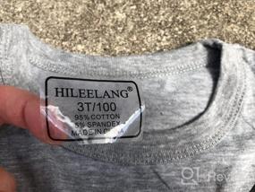 img 7 attached to 🦖 HILEELANG Boys' Sleeve Dinosaur T Shirt Undershirt