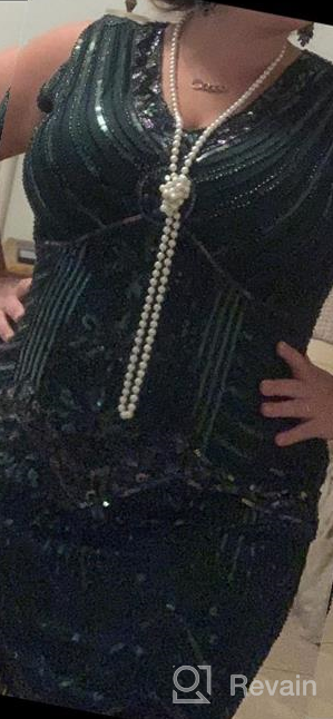 img 1 attached to Step Into The Roaring 20S With Metme Women'S V-Neck Beaded Fringed Flapper Dress - Perfect For Prom! review by Tabitha Anderson