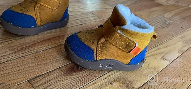 img 1 attached to 🥾 Cozy Winter Anti-Skid Toddler Boots for Girls and Boys - Coffee-colored Shoes review by William Burnett