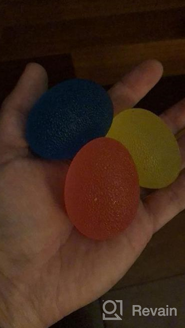 img 1 attached to Set Of 3 Hand Therapy Stress Balls For Adults And Kids - Squeeze Ball Pack For Grip Strength, Hand Therapy & Stress Relief Bulk By The Friendly Swede review by Johnny Price