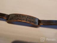 img 1 attached to Women's UNQJRY Leather Bracelet - 💖 Inspirational Birthday Gift with Vintage Novelty Design review by Johnny Price