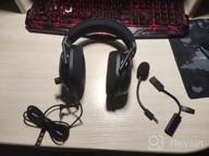 img 2 attached to Computer headset Razer BlackShark V2 with USB Sound Card, black review by Pornthip Muakpung ᠌