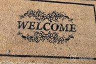 img 1 attached to LuxUrux Welcome Mats Outdoor Coco Coir Doormat, With Heavy-Duty PVC Backing - Natural - Perfect Color/Sizing For Outdoor/Indoor Uses.,30 X 17 review by Cristina Villanueva