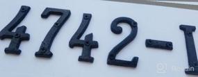 img 4 attached to Black Wrought Iron House Number 3 - 3 Inch Size With Included Matching Screws For Easy Installation